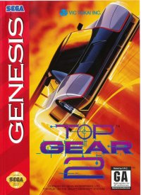 Top Gear 2 Sega Genesis US box art